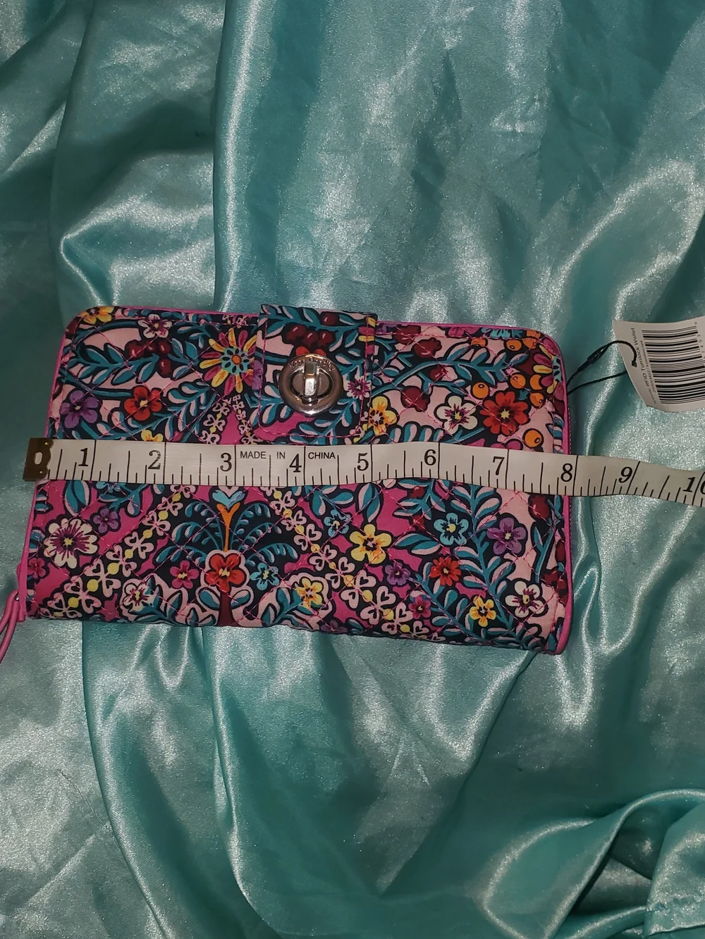 NWT Vera Bradley Retired Kaleidoscope Floral Print Zip Wallet - Picture 6 of 8